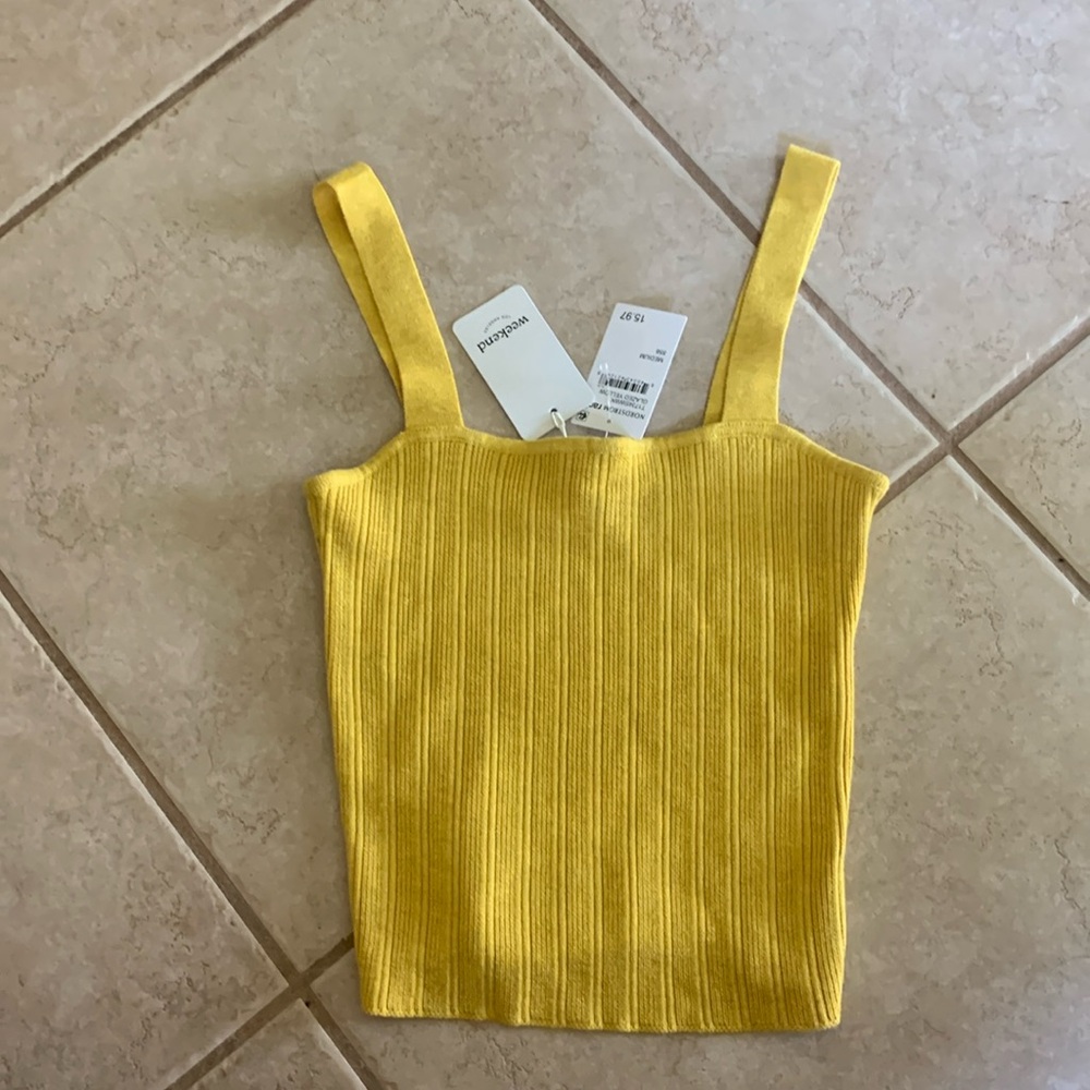 Knit crop tank